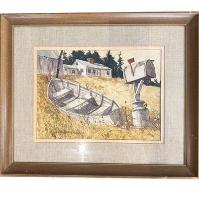 Lot 033-233S  
Ed Giford Watercolor, 1967