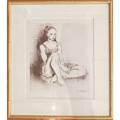 Lot 122-Mil  
Moses Soyer, Ballet Dancer, 1960 Lithograph