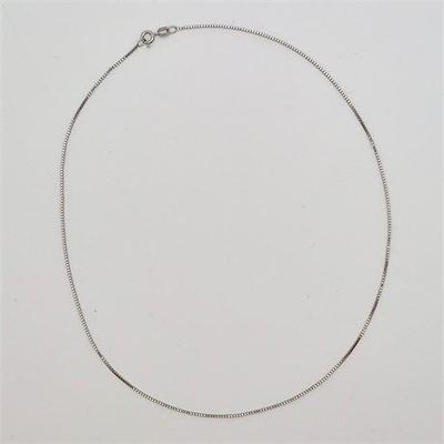 Sale Photo Thumbnail #10: Lot 010  
14K White Gold Dainty Necklace Chain