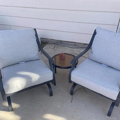 Chillax: Relaxation Station with Outdoor Chairs & Side Table Set
