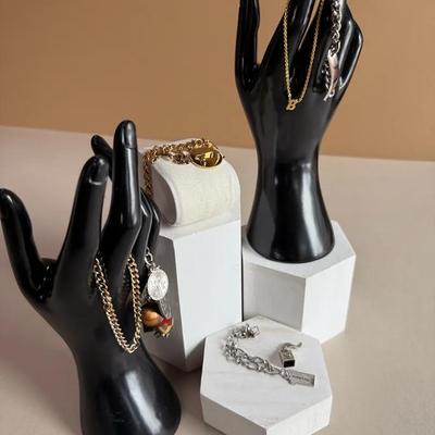 Charmed, I'm Sure: Silver-Tone and Gold-Tone Bracelets w/ Sterling Silver Charms