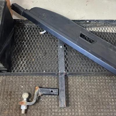 Truck Hitch Receiver + Heavy-Duty Metal Bed Extension | Hauling Setup