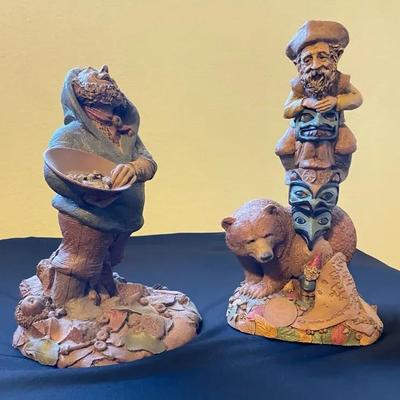 Tom Clark Hand-Sculpted Mining Figurines – Signed Cairn Studio Gnome Sculptures