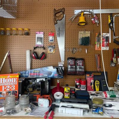 Handy Man Workshop Lot – Tools, Hardware, and DIY Essentials