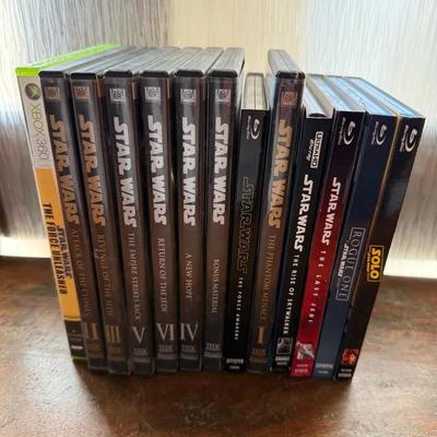 Star Wars Old & New Media Lot – Movies with Replacement Cases