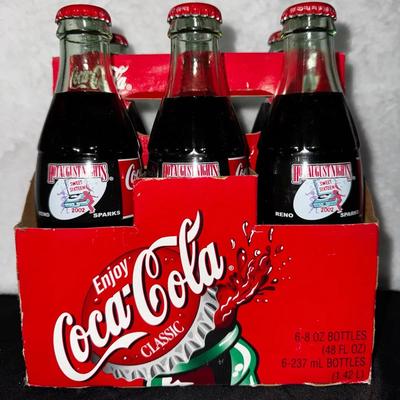 Vintage Coca-Cola Classic 6-Pack – Hot August Nights Reno Sparks 2002 – Sealed Promo Bottles