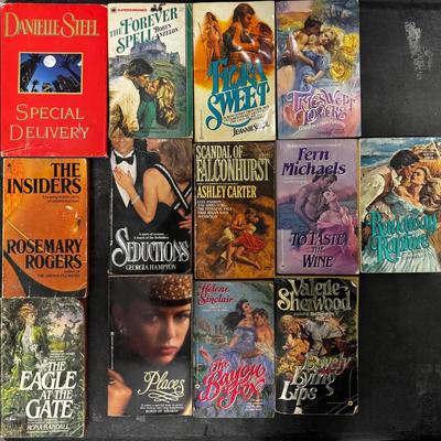 Vintage Romance Paperback Lot (15) – Danielle Steel, Avon, Zebra, 1980s–90s 