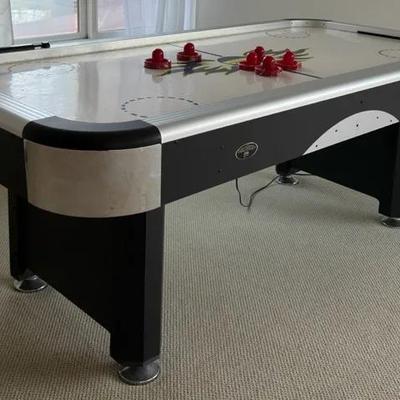 Full-Size Air Hockey Table w/ Electric Blower, Mallets & Pucks – Game Room Classic