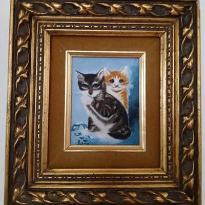 Kitty Love Original Painting Signed by Jane