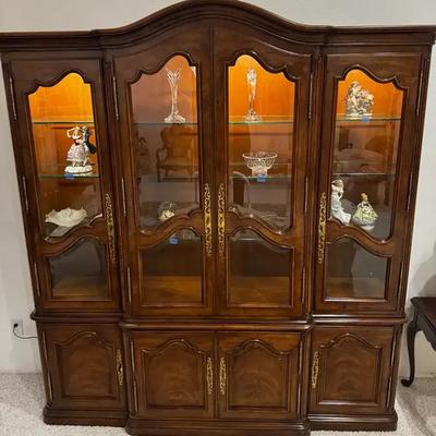 Henredon Lighted China Cabinet
