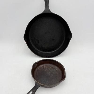 Vintage Cast Iron Duo - Sturdy and Dependable - WAPAK