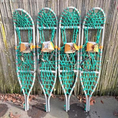 2 Pairs PVC/Nylon Snowshoes in Good Condition