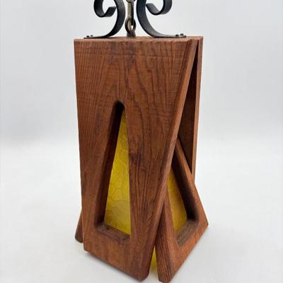 Fabulous MCM Rustic Hanging Lamp