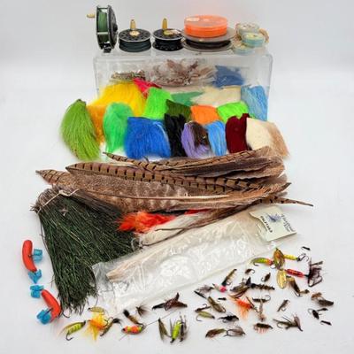 Vintage Fly Fishing Materials - Fun Fur, Feathers, & Foliage