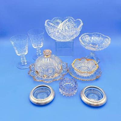 Vintage Mixed Lead Crystal & Cut Glass