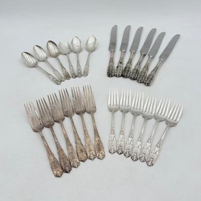 Elegant Sterling Setting for 6 - Westmoreland Milburn Rose