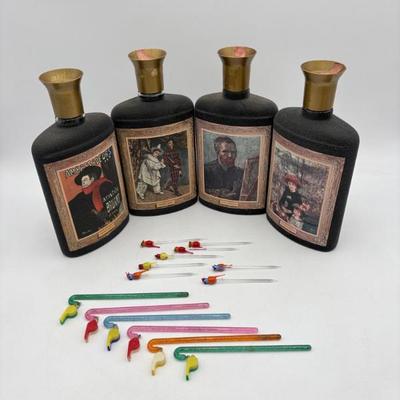 Vintage Jim Beam Decanter/Bottle Artist Quartet