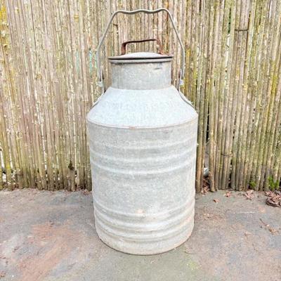 Antique 5 Gallon Milk (or other liquid) Storage Can