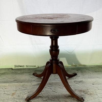 Vintage Phyfe-Style Drum Table