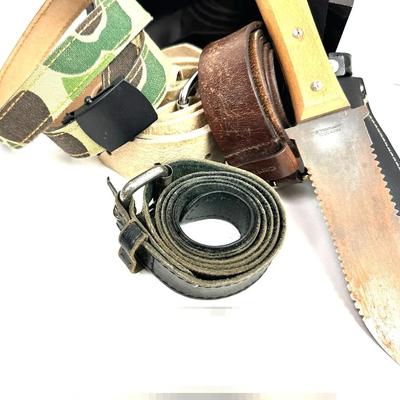 "Parker Cut. Co" Survival Knife with Assorted Belts