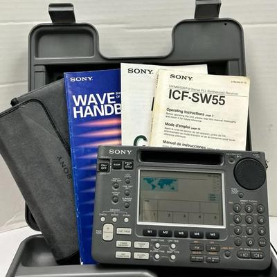 Vintage "Sony" ICF-SW55 World Band Radio Receiver