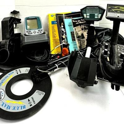 "White’s" DeepScan 950 Metal Detector with "Eagle" Cuda 128 Fishfinder and Accessories