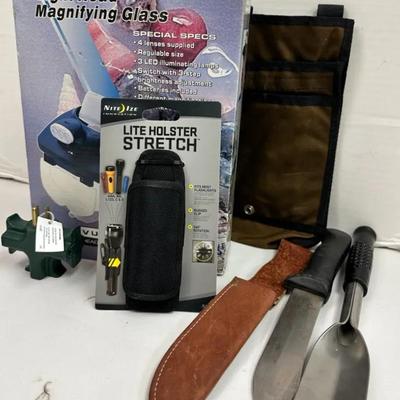 Magnifying Headlamp, "Nite Ize" Holster and More