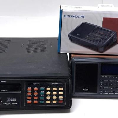 Realistic Scanner and "Eton Elite" Executive Radio Set