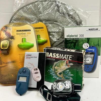 "Magellan" GPS, "Humminbird" SmartCast and "Bassmate"