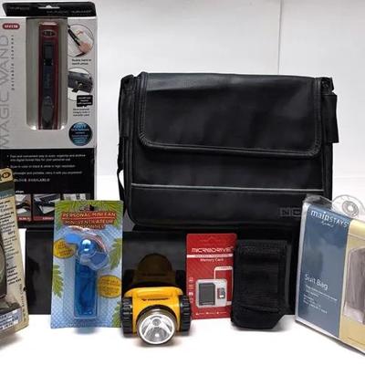 "Mainstays" Suit Bag, "Eveready" Lantern and Gadget Assortment