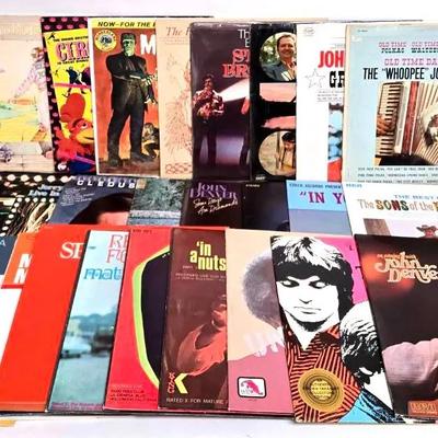 Eclectic Folk, Country, and Novelty Vintage Vinyl Collection 