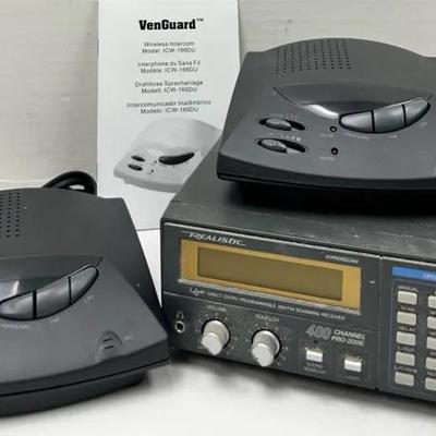 Realistic PRO-2006 Hyperscan Scanner and VenGuard ICW-166DU Wireless Intercom Set