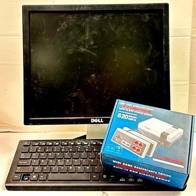 "Dell" Monitor, Keyboard, and Mini Console 