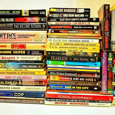 Assorted Military and True Crime Books