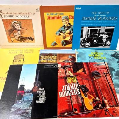 Vintage "Jimmie Rodgers" Vinyl Records