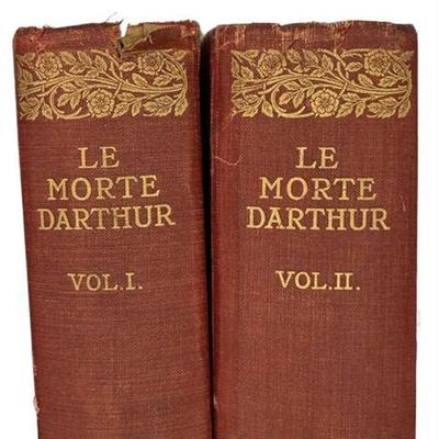 Sale Photo Thumbnail #36: Le Morte Darthur (Volumes I & II), Sir Thomas Malory, circa late 19th Century