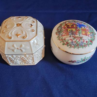 Vintage Porcelain Music Boxes Featuring Lenox