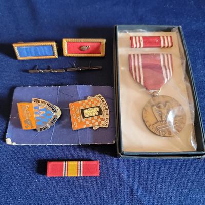 Vintage Army Good Conduct Medal , Military Ribbons and Insignia