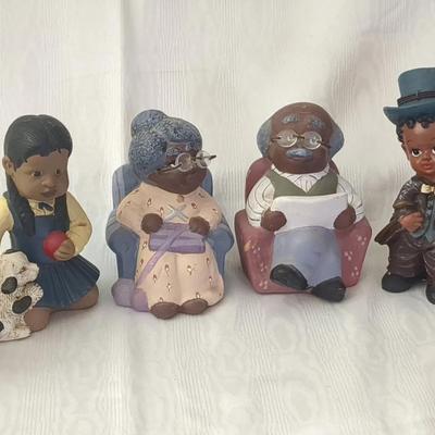 Vintage African American resin figurine