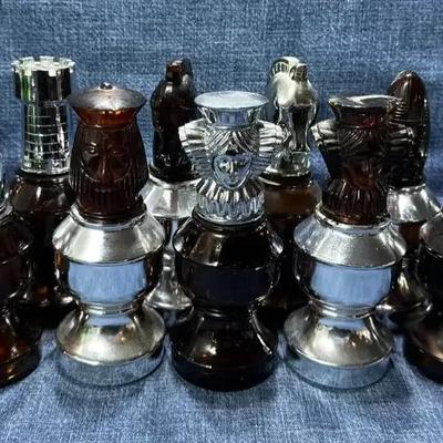 Avon Cologne Bottles - 11 Chess Pieces