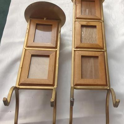 Vintage Combo Picture Frame And Candle Holder