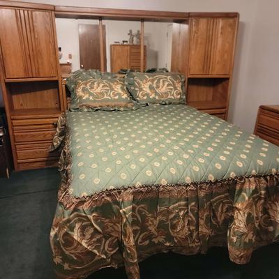 Blackhawk Solid Wood Queen Wall Unit Bed And More