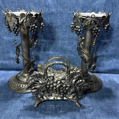 Studio Silversmith Silver Plated Candle Holders