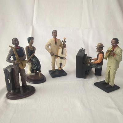 Vintage Collectible African American Jazz Figurines 