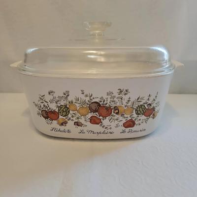 Corning Ware L’Echalote Spice Of Life 5qt Casserole Dish 