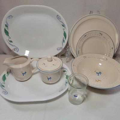 Vintage Kitchen Collection Featuring Tienshan Stoneware And Corelle