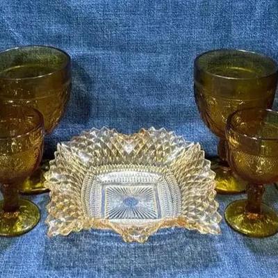 Indiana Amber Depression Glass