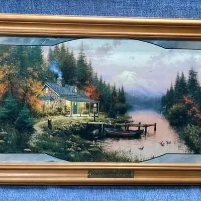 Thomas Kinkade - End Of A Perfect Day - Stained Glass 