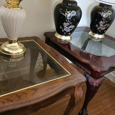 End tables and lamps