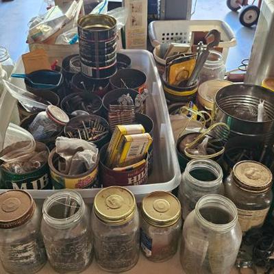 Handyman's dream - fasteners and various hardware. Can purchase as lot